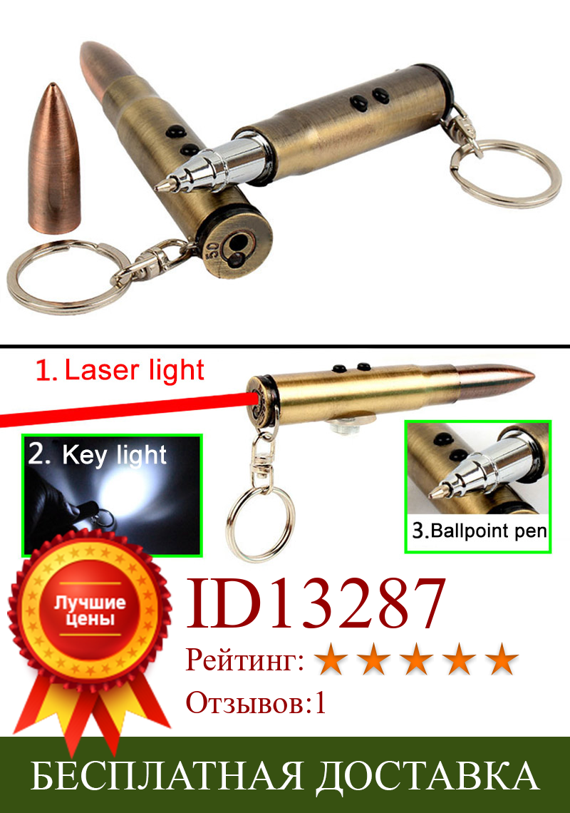 Изображение товара: Многофункциональная Ручка 4 в 1 для самообороны, вспышка в форме пули, для выживания, для повседневного использования, лазер, светильник, молоток, шариковая ручка для самообороны