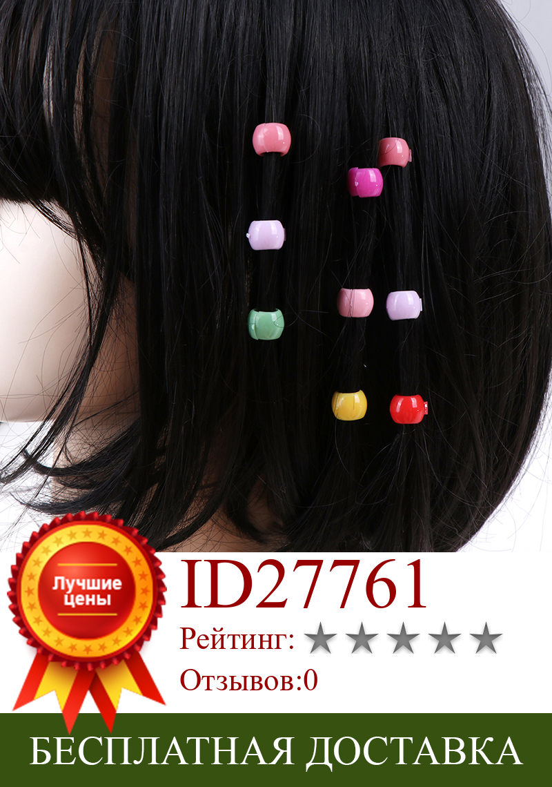 Изображение товара: 100 шт. мини заколки для волос для женщин и девушек симпатичные пластиковые заколки карамельных цветов приспособление для косичек аксессуары для волос