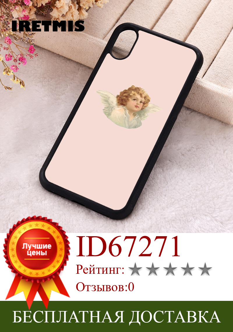 Изображение товара: Чехол для телефона Iretmis 5 5S SE 2020, чехлы для iphone 6 6S 7 8 Plus X Xs Max XR 11 12 13 MINI Pro, мягкий силиконовый чехол из ТПУ с милым ангелом