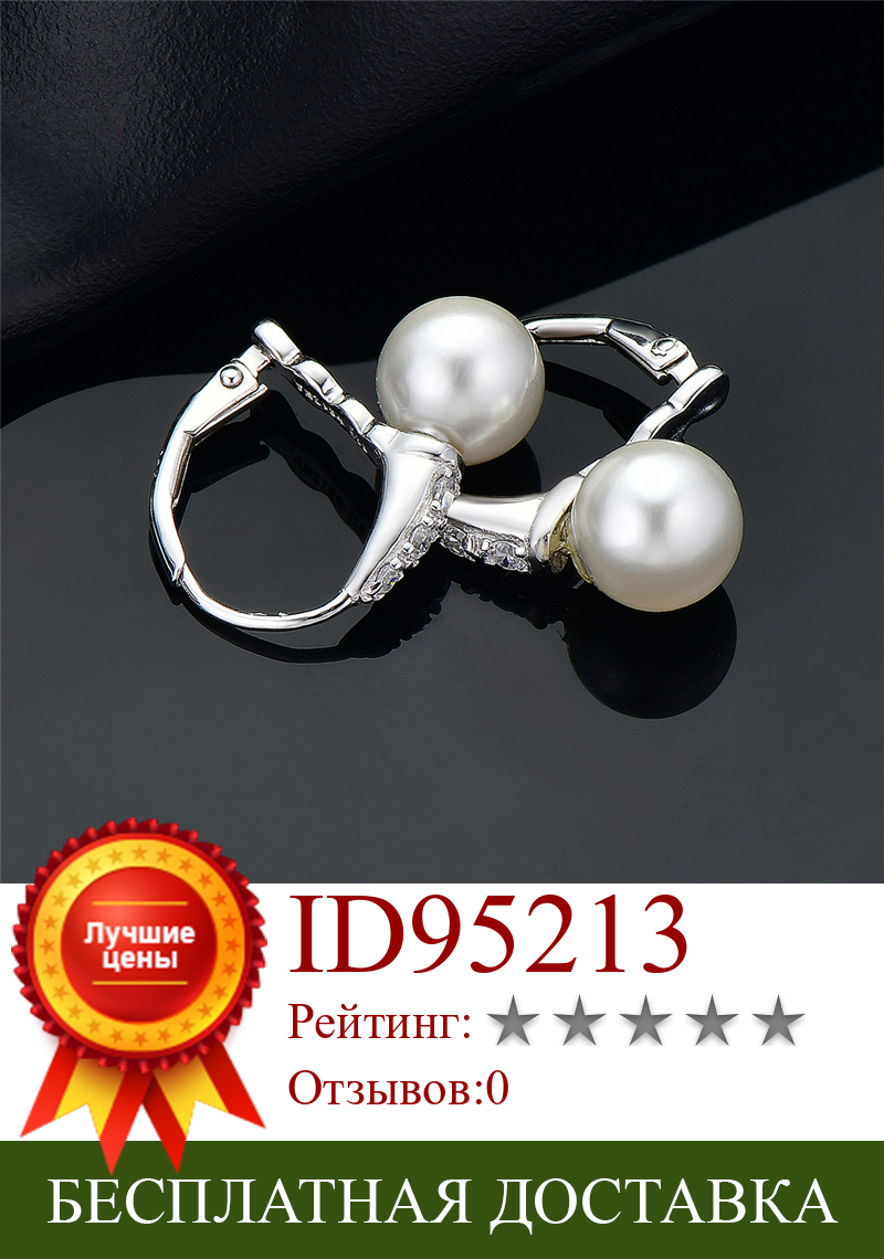 Изображение товара: Женские круглые серьги-кольца DY из стерлингового серебра 925 пробы с фианитом, изящные элегантные серьги-кольца