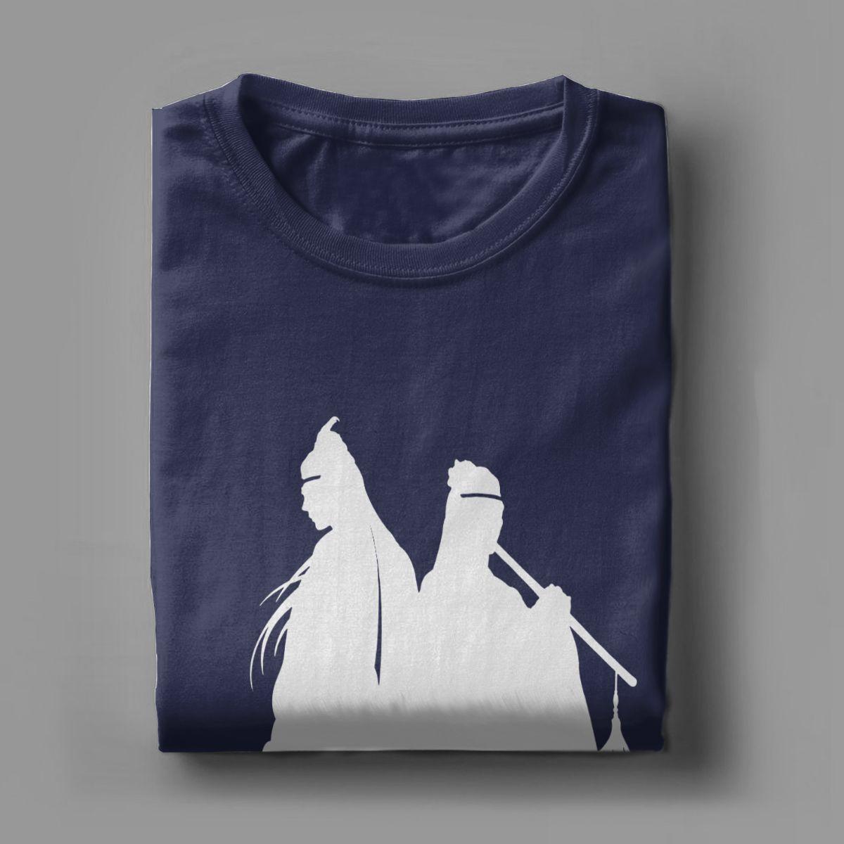 Изображение товара: Мужская футболка с надписью «The Untamed The Twin Jades Of Lan» Wangji Wei Wuxian, хлопковая одежда, новинка, футболка с круглым вырезом, Подарочная идея, футболки