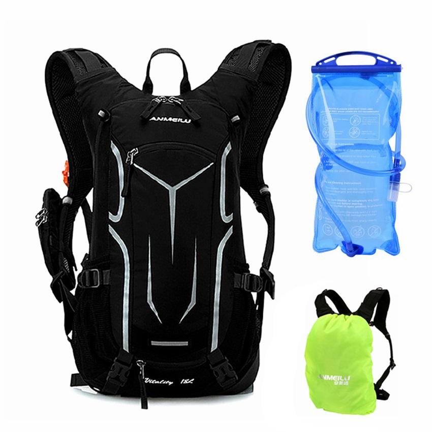 Изображение товара: Дышащий велосипедный рюкзак, 18 л, с чехлом от дождя, для занятий спортом на открытом воздухе, Походов, Кемпинга, верховой езды, гидратации, велосипедный ранец