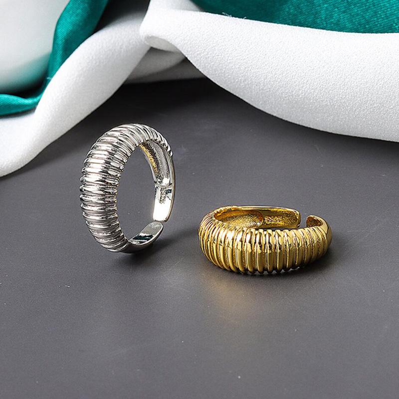 Изображение товара: Женские кольца KOFSAC, золотистые и серебристые кольца, украшения для вечевечерние