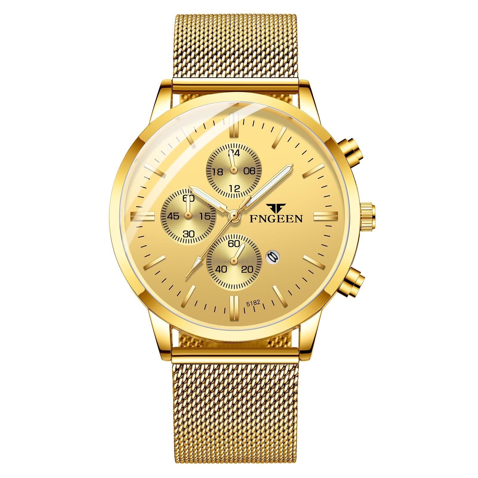 Изображение товара: Relogios Masculino Brand Luxury Men's Watch Stainless Steel Mesh Watch Men Casual Quartz Watches Male Date Luminous Chronograph