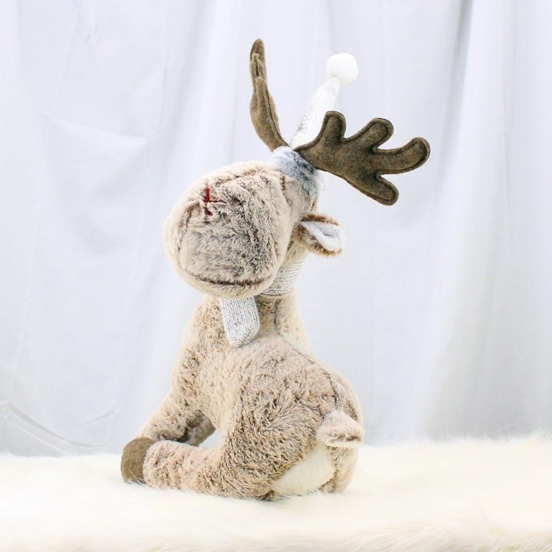 Изображение товара: Милый подарок унисекс, плюшевый олень, мягкая игрушка, животное, уважаемая кукла, ребенок, Рождество, день рождения, красочные подарки, 2 стиля, украшения