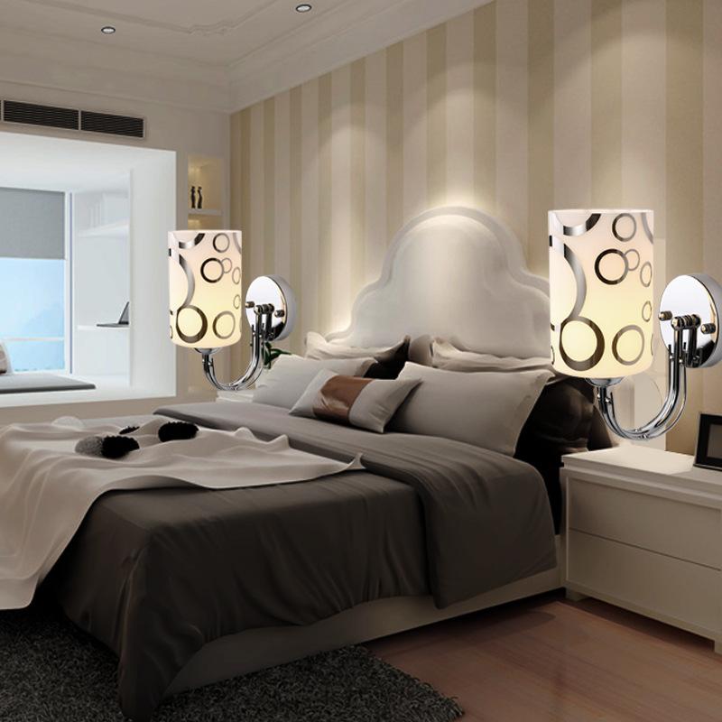 Изображение товара: Настенный светильник прикроватный светильник для спальни светодиодный креативный настенный светильник на стену номера отеля одинарный двойной головной внутренний настенный светильник