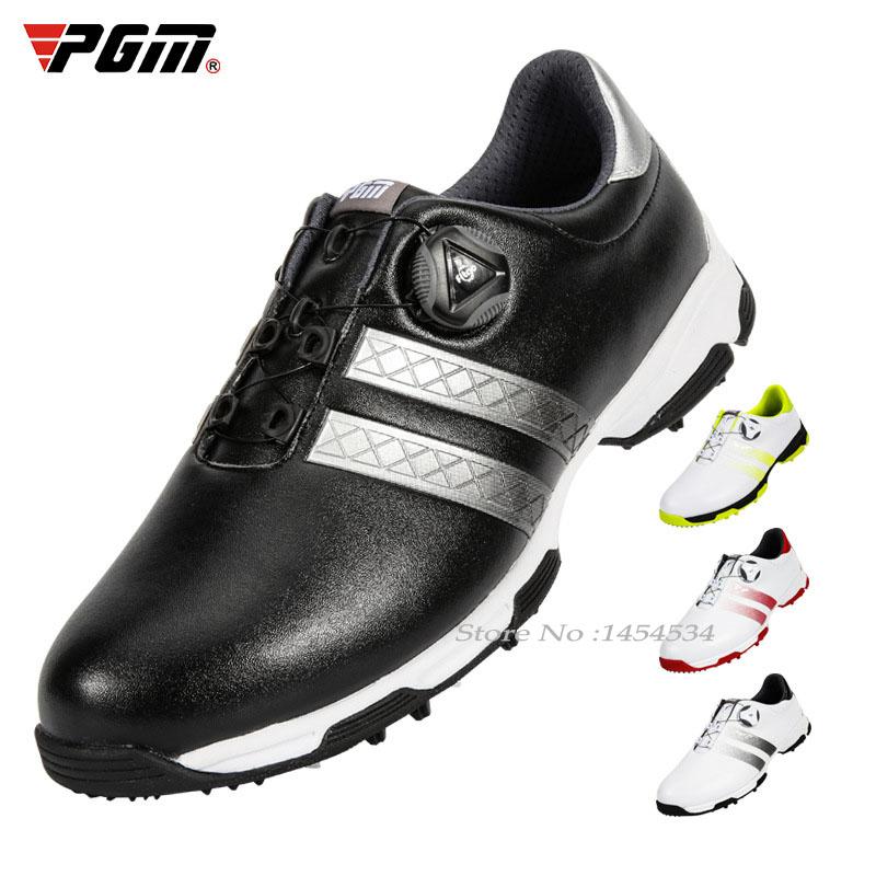 Изображение товара: Мужские кроссовки для гольфа PGM, водонепроницаемые, дышащие, со шнурками