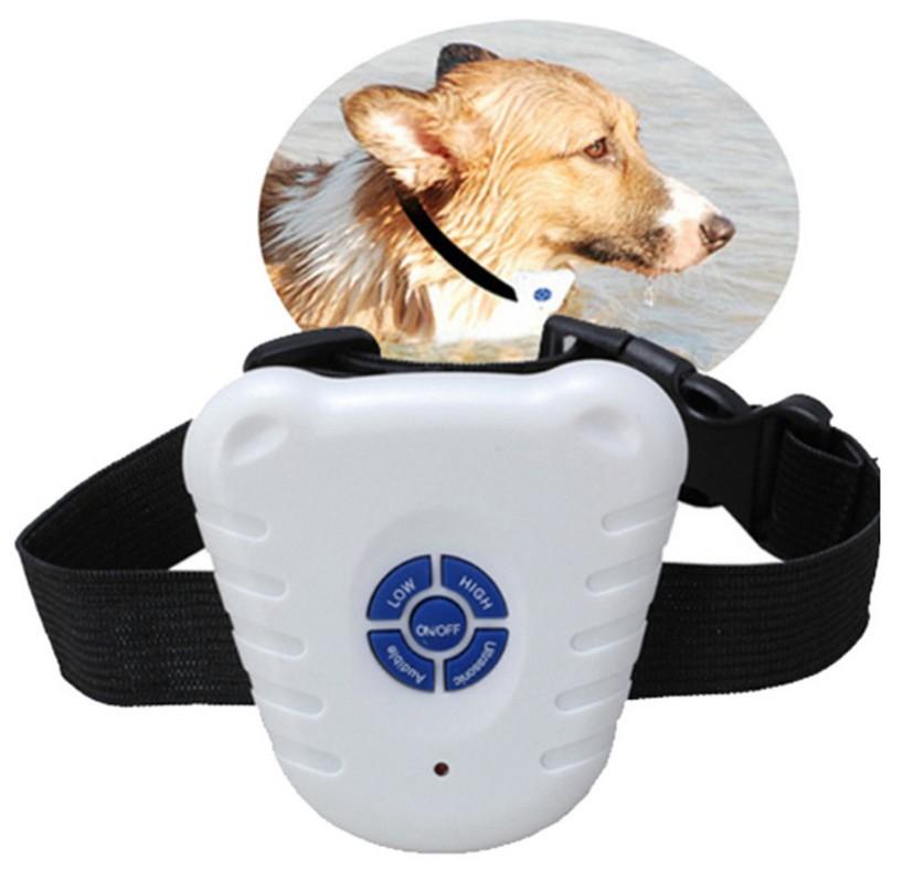 Изображение товара: Ошейник Qianyi для собак, антилай, устройство для обучения собак, с кнопками, ультразвуковой лай, стоп-ошейник, однотонный, всесезонный