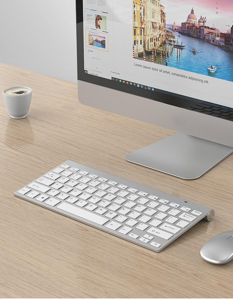 Изображение товара: Беспроводная клавиатура, мышь, 2,4 ГГц, мини-клавиатура, мышь и клавиатура для WinXP / Windows / Mac OS / Linux