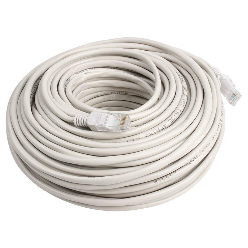 Изображение товара: Сетевой кабель RJ45 Ethernet Cat5, соединительный провод LAN, 20 м, серый, белый