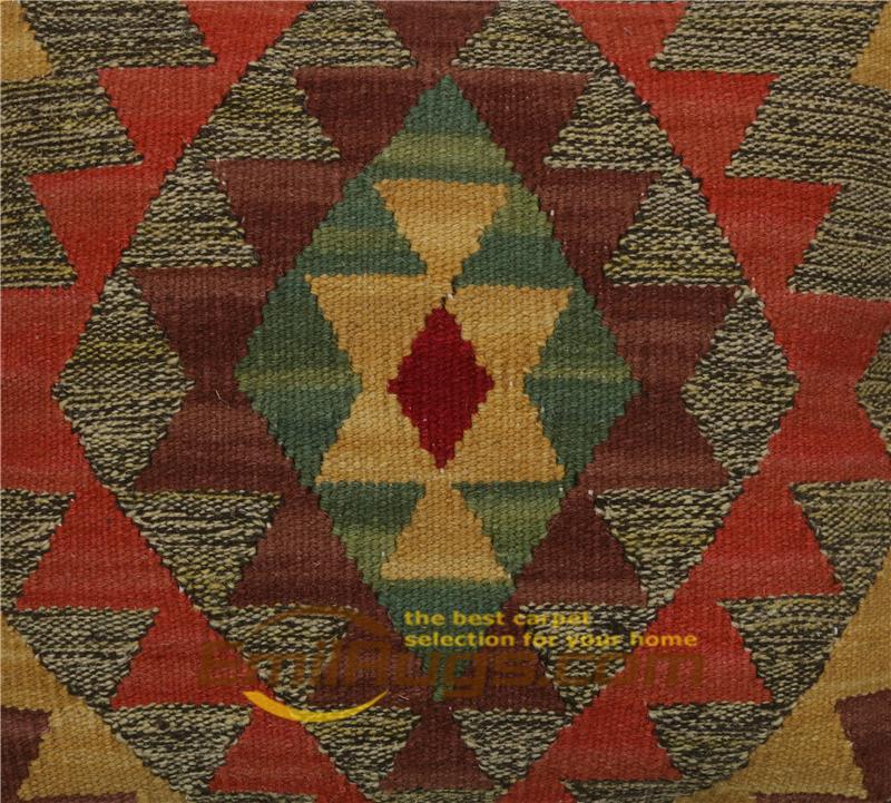 Изображение товара: Вязаная подушка ручной работы килим домашний Декор ручной работы изящный декор для дивана шерсть необычные декоративные
