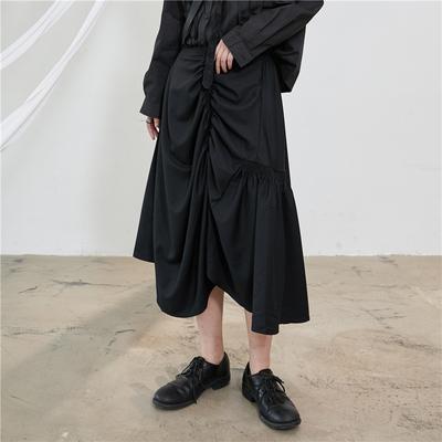 Изображение товара: Autumn new dark design feeling irregular drape half-length skirt