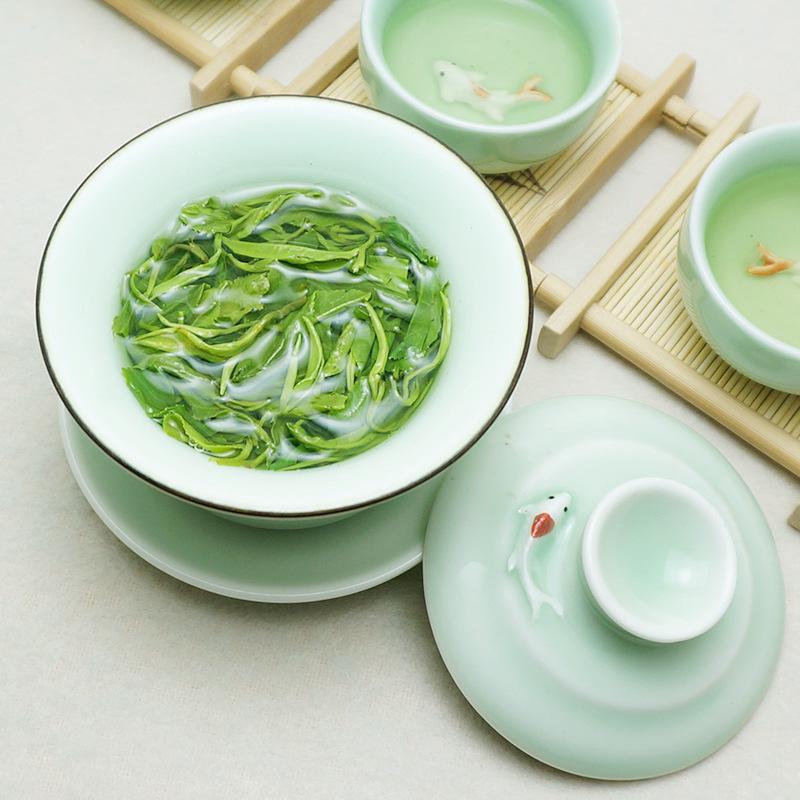 Изображение товара: Китайский Юньнань Би-Луо-Чунь зеленый чай CN, настоящий органический Новый ранний весенний зеленый чай CN для похудения, забота о здоровье