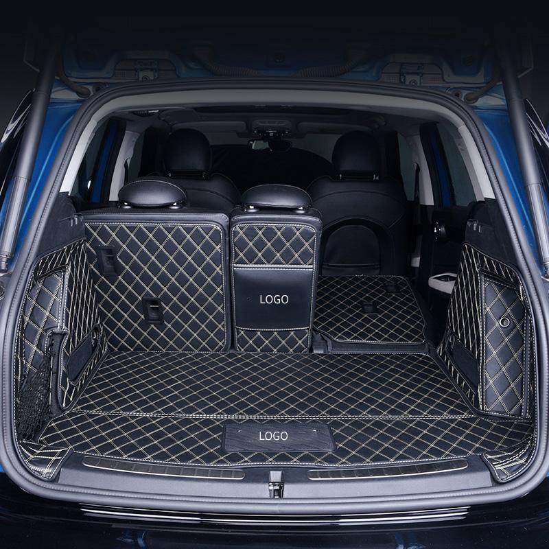 Изображение товара: Набор ковриков для багажника автомобиля для BMW Mini Cooper R56 R55 R60 F54 F55 F56 кожаные Коврики для сапог аксессуары для интерьера подкладка для груза 15-20