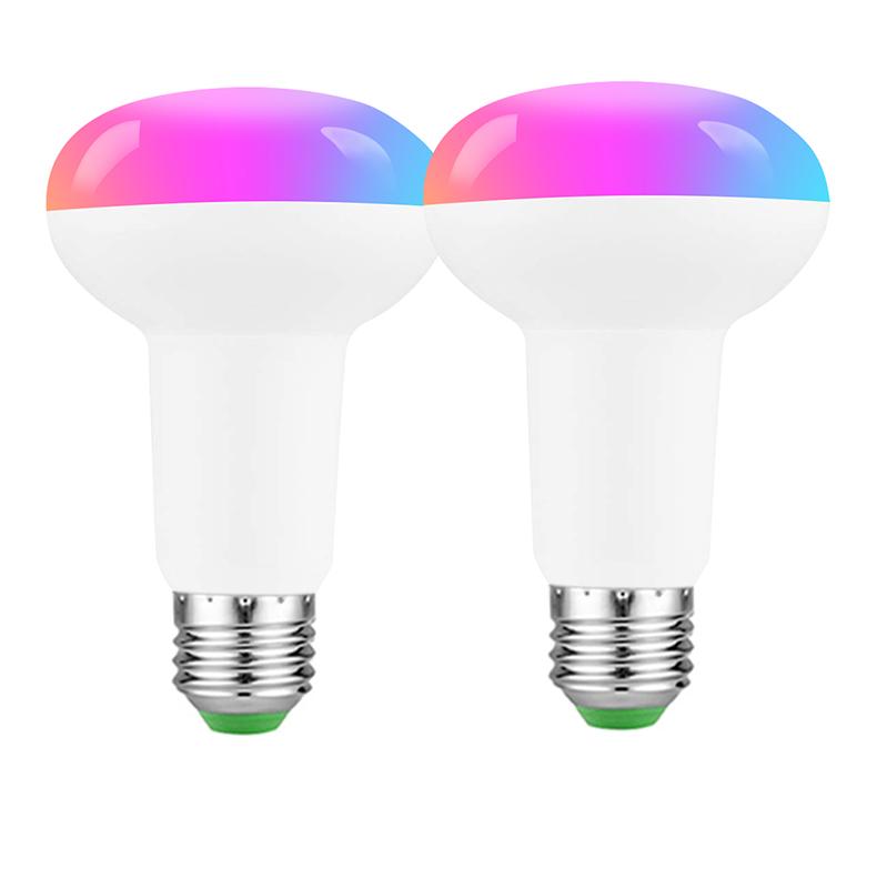 Изображение товара: Умная светодиодсветильник Лампа B22/E27/E26, 10 Вт, Wi-Fi, изменение цвета, управление через приложение, лампа Alexa/Google, светильник