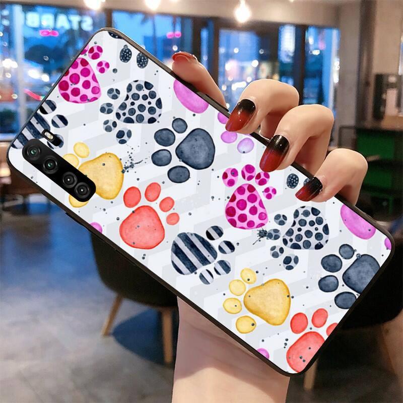 Изображение товара: dog footprint Paw Pattern Phone Case For Huawei Nova 6se 7 7pro 7se honor 7A 8A 7C 9C Play