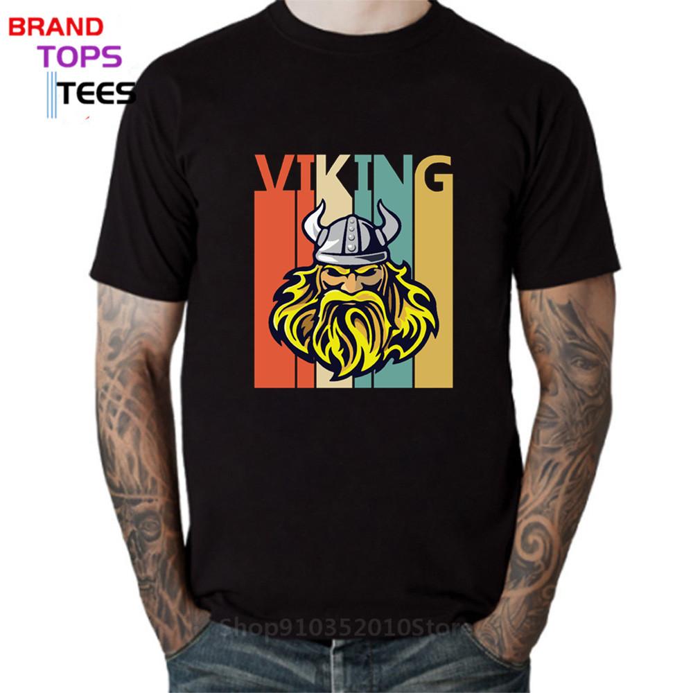 Изображение товара: Винтажный норвежский викинг языческие Valknut символ камень футболка Ретро Viking Thor Sybol вальгаллу футболка модные уникальные Викинги воин футболки