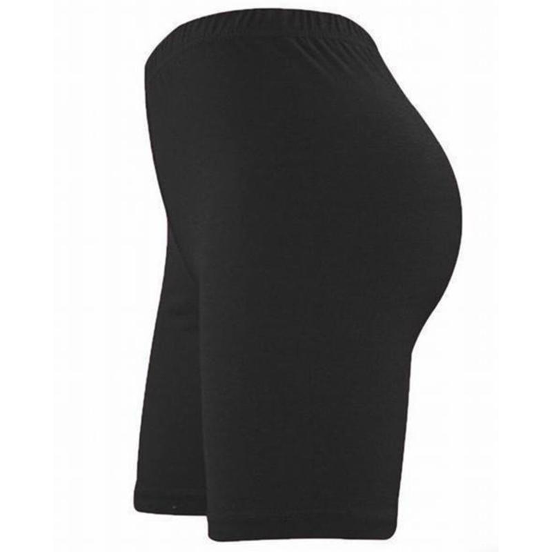 Изображение товара: Женские летние велосипедные шорты, эластичные базовые шорты, однотонные черные шорты для женщин, женская одежда, брюки, спортивные штаны Strike
