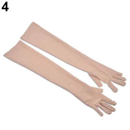 Изображение товара: 1 пара, женские длинные эластичные перчатки