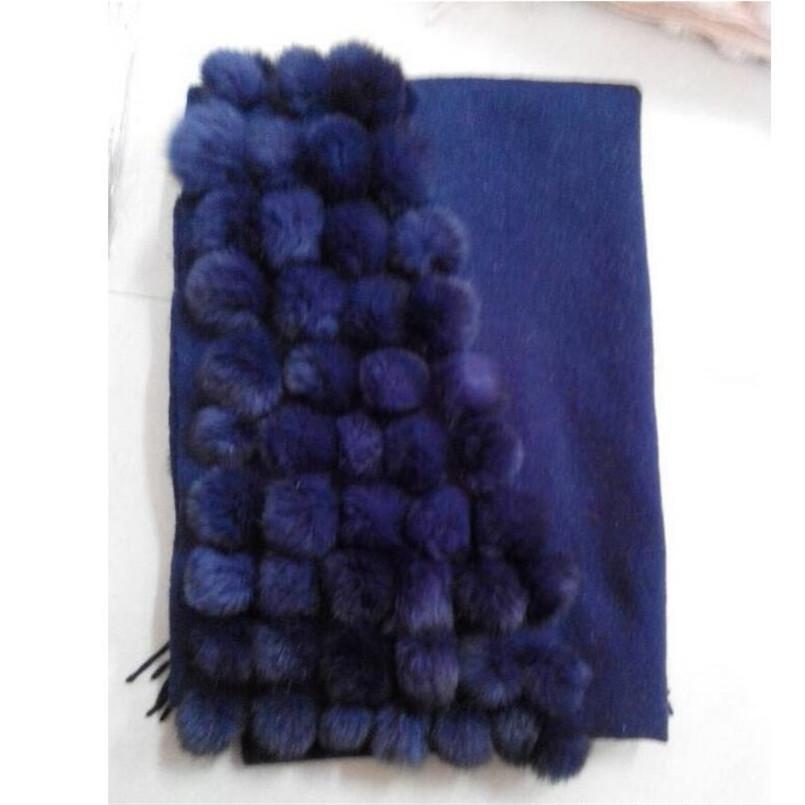 Изображение товара: Пончо из натурального кроличьего меха, шаль, осенне-зимний шарф, вязаный женский шарф из пашмины, хит продаж S66