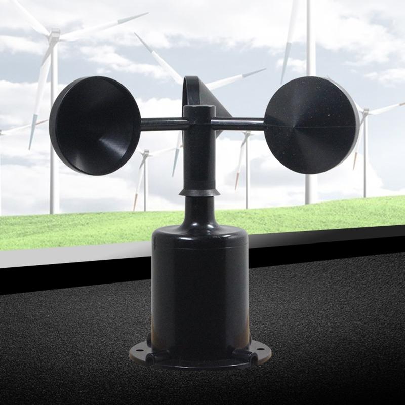 Изображение товара: 0-70 м/с датчик скорости ветра выход сигнала окружающей среды импульсный тип три чашки датчик скорости ветра Анемометр DC5-30V