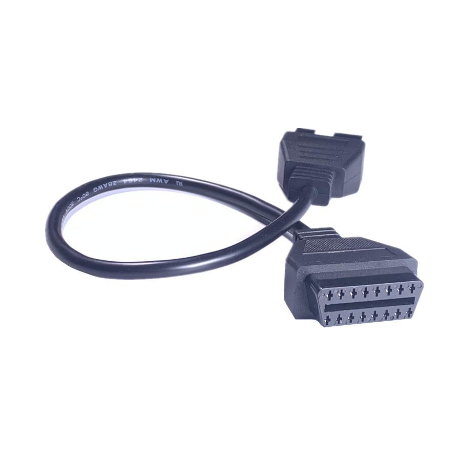Изображение товара: 100 шт./лот 12-контактный разъем кабеля OBD2 на 16-контактный для M-its-ubishi 12-контактный адаптер OBD кабель диагностический кабель OBD II