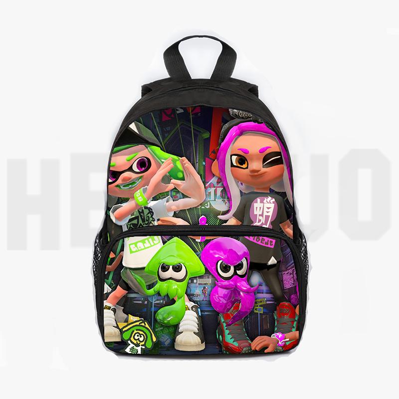 Изображение товара: Splotoon 2 рюкзак, детский школьный рюкзак с рисунком для маленьких женщин, рюкзаки для мальчиков и девочек, сумки для начальной школы, рюкзак для детского сада, Детская сумка