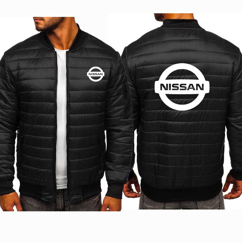 Изображение товара: Модные плотные теплые пальто, Мужской пуловер с принтом логотипа Nissan, модная Высококачественная зимняя Флисовая теплая куртка с подкладкой