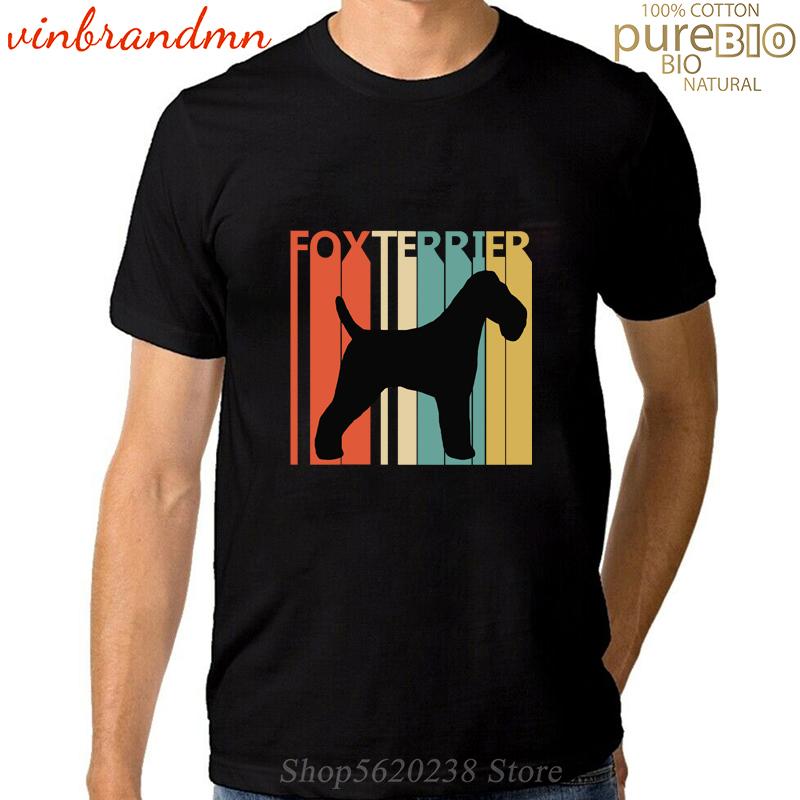 Изображение товара: Подарочная футболка с изображением владельца собаки лисы терьера, стильные футболки с изображением собаки, летние хлопковые футболки с круглым вырезом, Camiseta Hombre, подарок, одежда