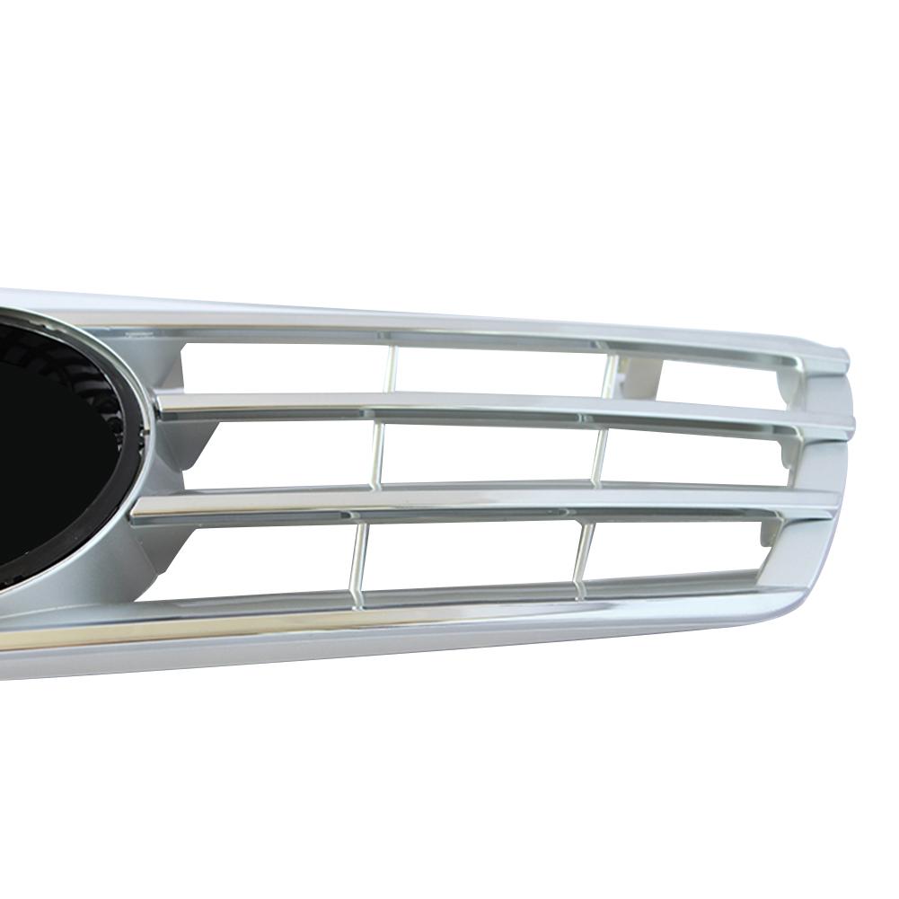 Изображение товара: Хромированная Серебристая передняя решетка для автомобиля Mercedes Benz C-Class W203 C280 C320 C240 C200 W204 C180 C200 C260 C63 2000-2006 Вт/эмблема