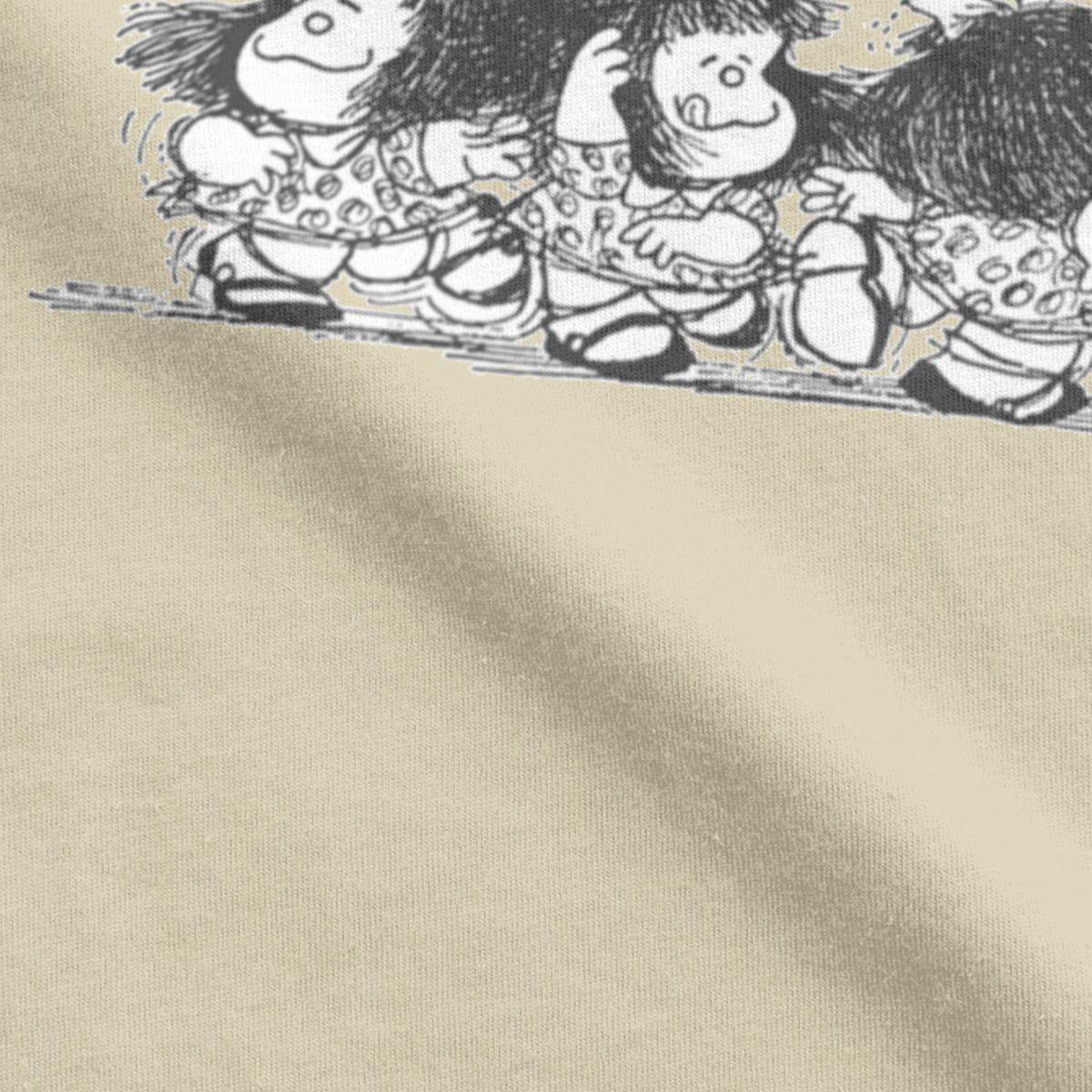 Изображение товара: Мужская футболка Mafalda Dance Music, Винтажная футболка с коротким рукавом и вырезом лодочкой, Подарочная одежда из чистого хлопка
