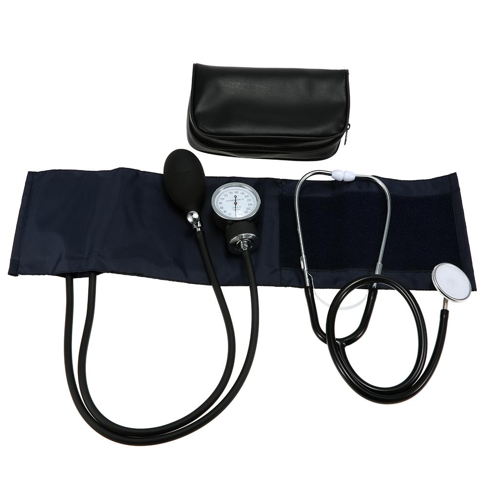 Изображение товара: Classic professional stethoscope manual cuff blood pressure monitor aneroid arm sphygmomanometer kit with pressure gauge