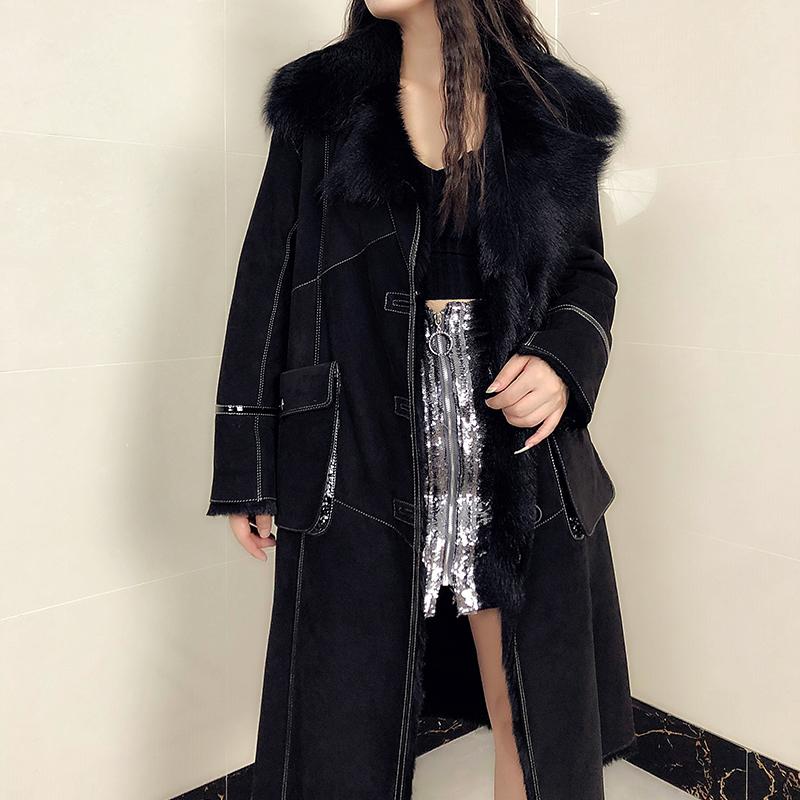 Изображение товара: Куртка женская из натуральной козьей кожи, мягкая, теплая, винтажная, Zjt906, 2020