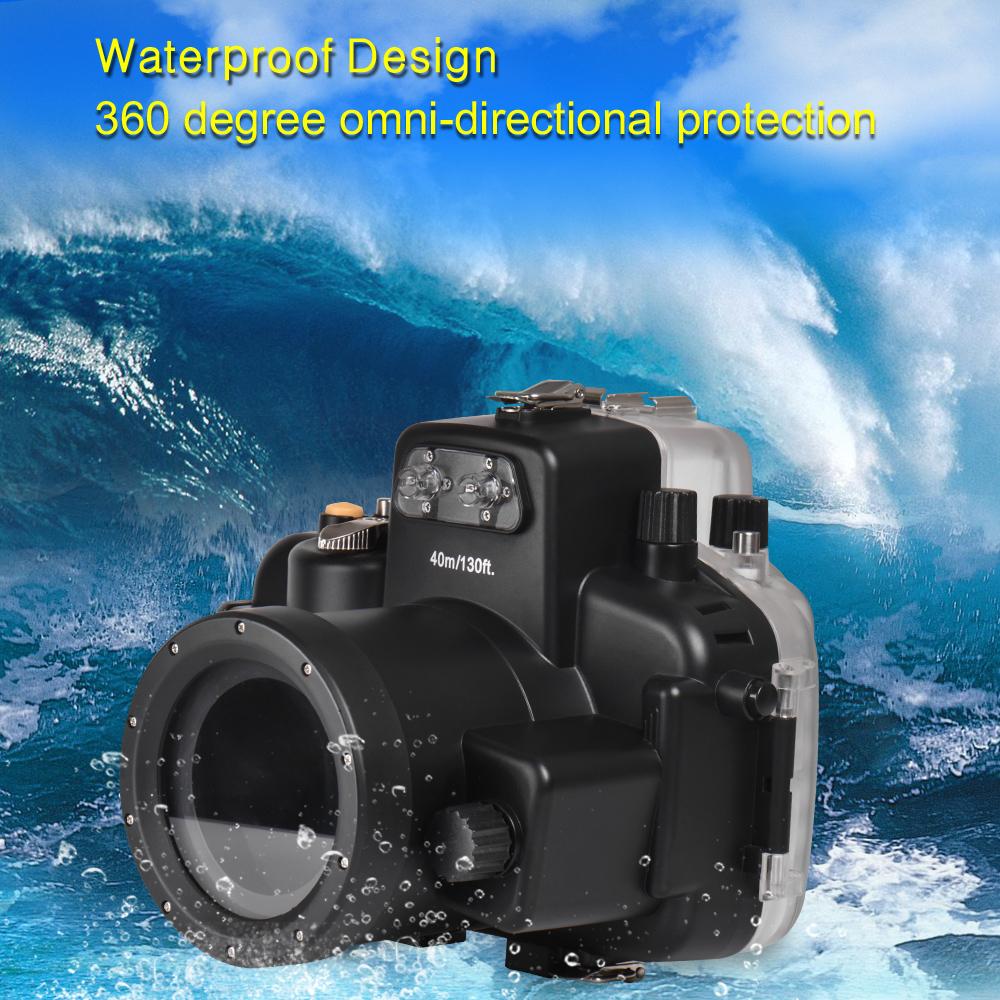 Изображение товара: Водонепроницаемый чехол для подводной съемки, чехол для камеры Nikon D7000 D7100 DSLR, 130 футов/40 м