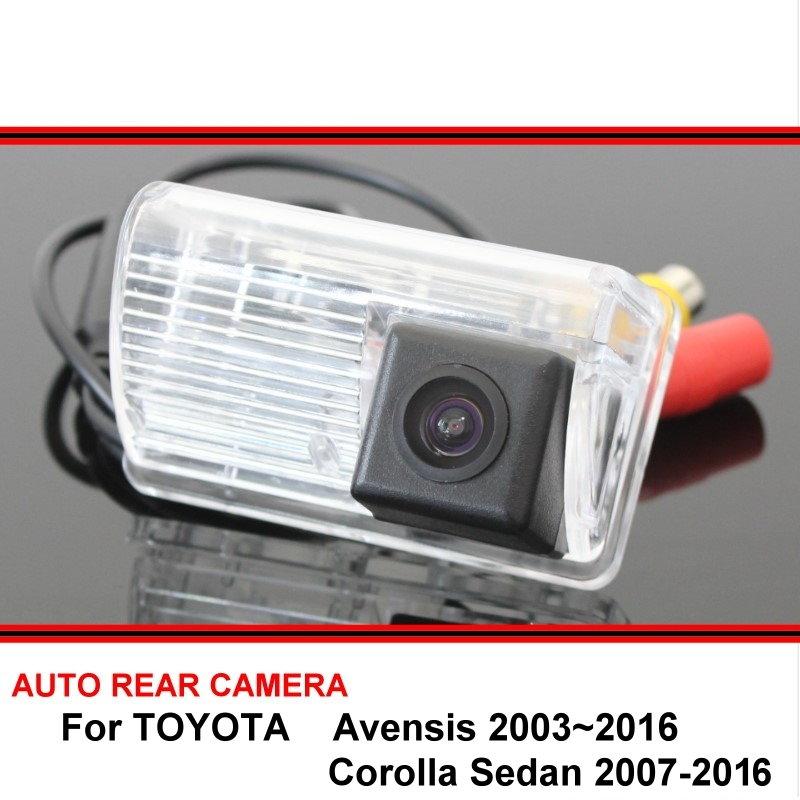 Изображение товара: Для TOYOTA Avensis Corolla Sedan 2003 ~ 2016 автомобильная парковочная камера заднего вида SONY HD CCD ночное видение резервная камера заднего вида