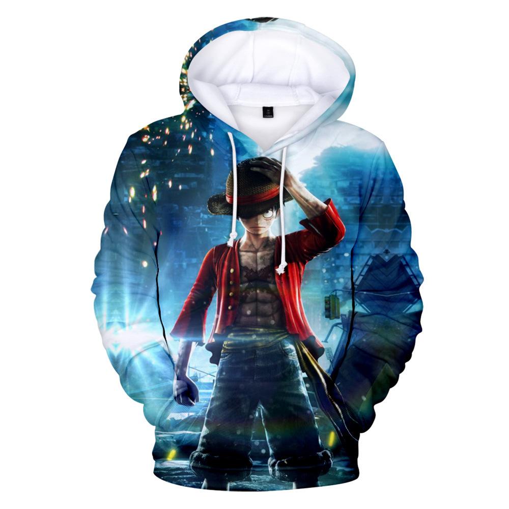 Изображение товара: Толстовка с капюшоном для мужчин и женщин, Модный свитшот с длинным рукавом и 3D принтом аниме Jump Force, уличный пуловер для косплея