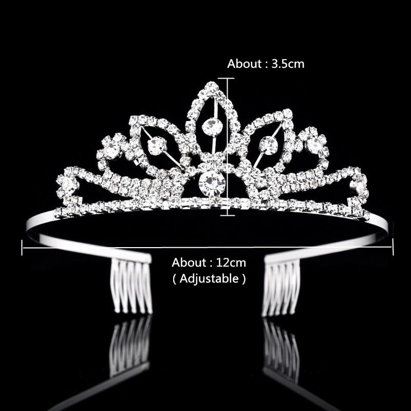 Изображение товара: Бестселлер в европейском и американском стиле, свадебная корона для волос, аксессуары для волос, головной убор для свадебной церемонии, детская корона на день рождения