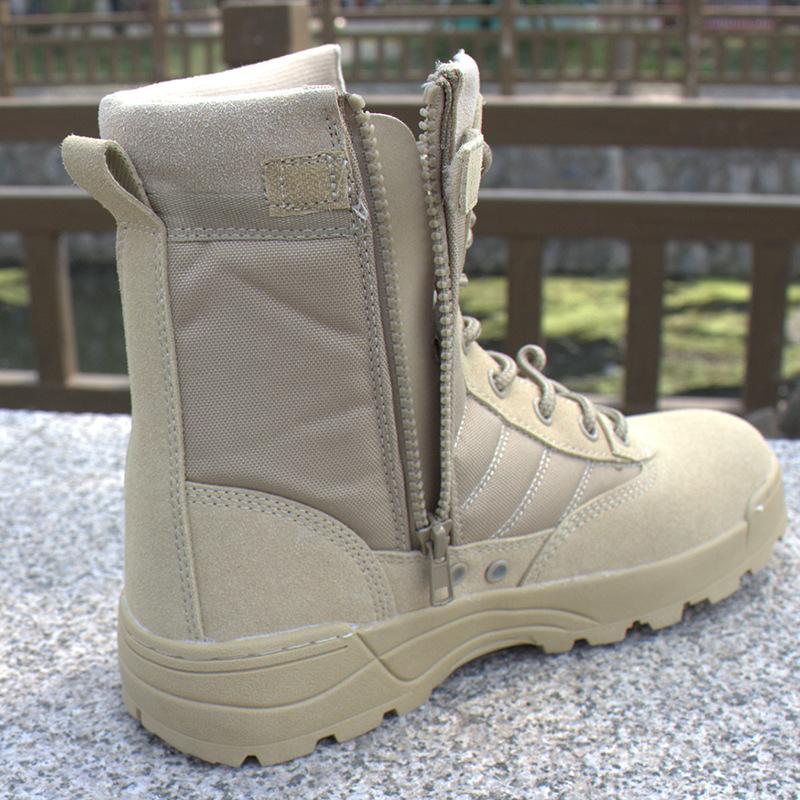 Изображение товара: Мужские пустынные военные тактические ботинки, Мужская Уличная Водонепроницаемая походная обувь, кроссовки для женщин, нескользящая одежда, спортивные боевые ботинки