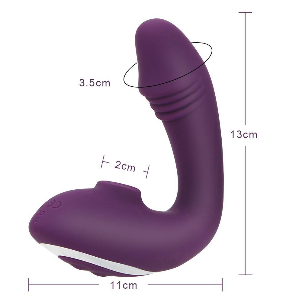 Изображение товара: VATINE вагинальный вибратор для орального секса, Стимулятор клитора, присоска для сосков, вибратор для точки G, секс-игрушки для женщин