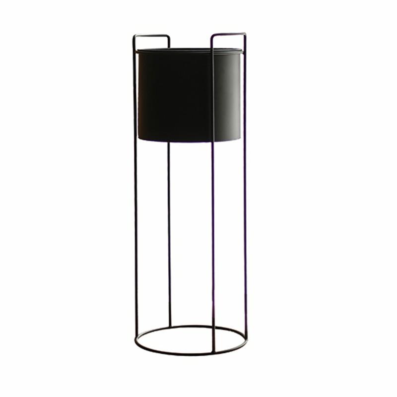 Изображение товара: Творческий Nordic железная подставка для цветов черный балкон Гостиная для модниц комнатные растения металлическая полка для цветов