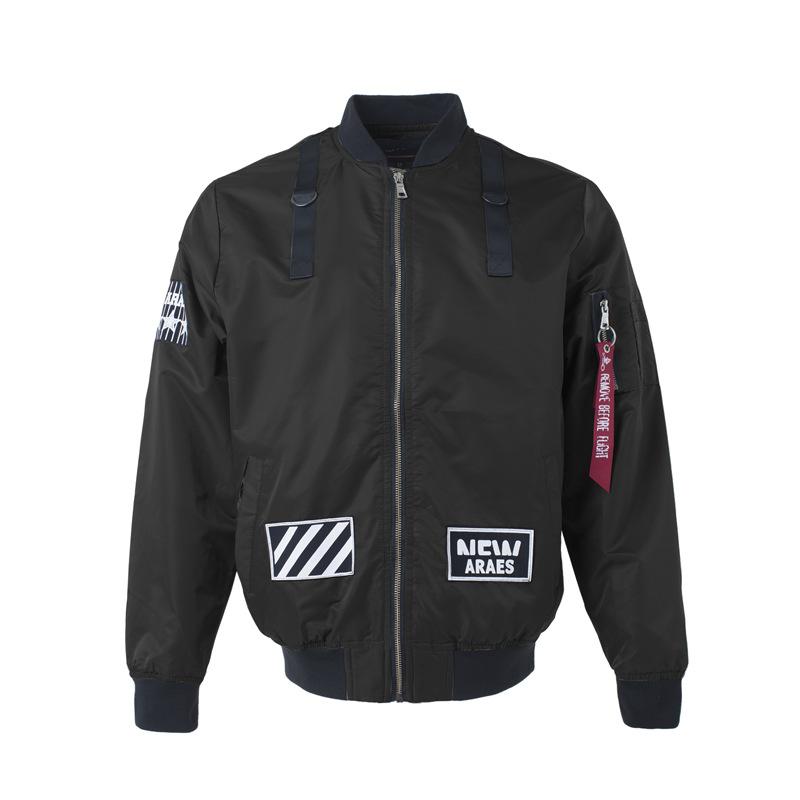Изображение товара: Куртки для мотоциклистов, мужская верхняя одежда, легкая куртка, флисовая летная куртка-бомбер, университетское пальто