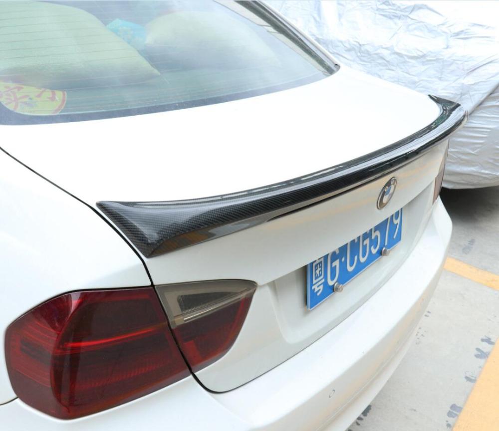 Изображение товара: Автомобильные задние крылья из углеродного волокна, задние крылья для багажника, подходит для 05-11 BMW 3 серии E90 2005-2011