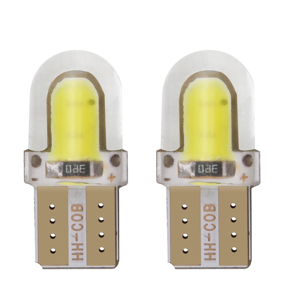 Изображение товара: 10x силикагель светодиодный COB W5W T10 194 T10 клинообразный светильник, лампа для чтения номерного знака, автомобильная лампа для багажника, боковой маркер