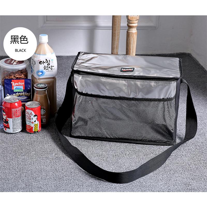 Изображение товара: Теплоизоляционная сумка SANNE 21L с диагональными лямками фламинго, сумка для льда большой вместимости, сумка-холодильник для пикника с боковым карманом, Ланч-бокс