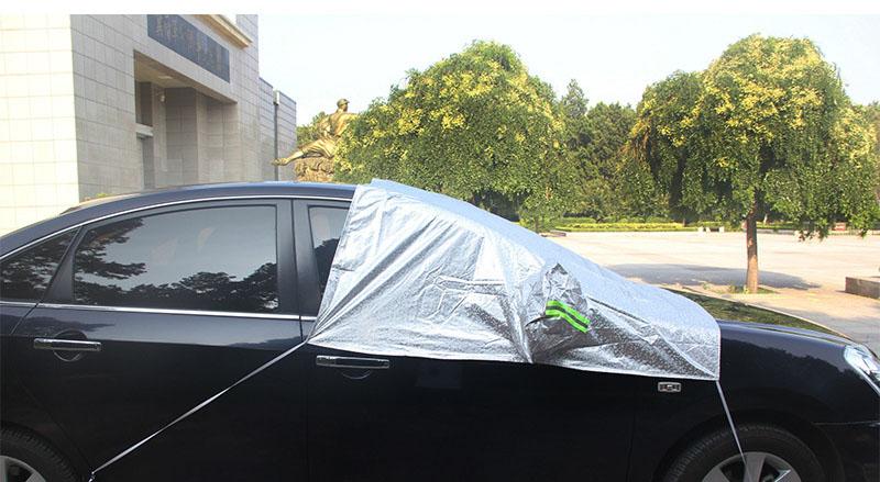Изображение товара: Алюминиевая пленка для лобового стекла автомобиля, солнцезащитный козырек, зимняя защита от снега, льда, дождя, пыли для Camry Civic, Altima, Mondeo, CRV