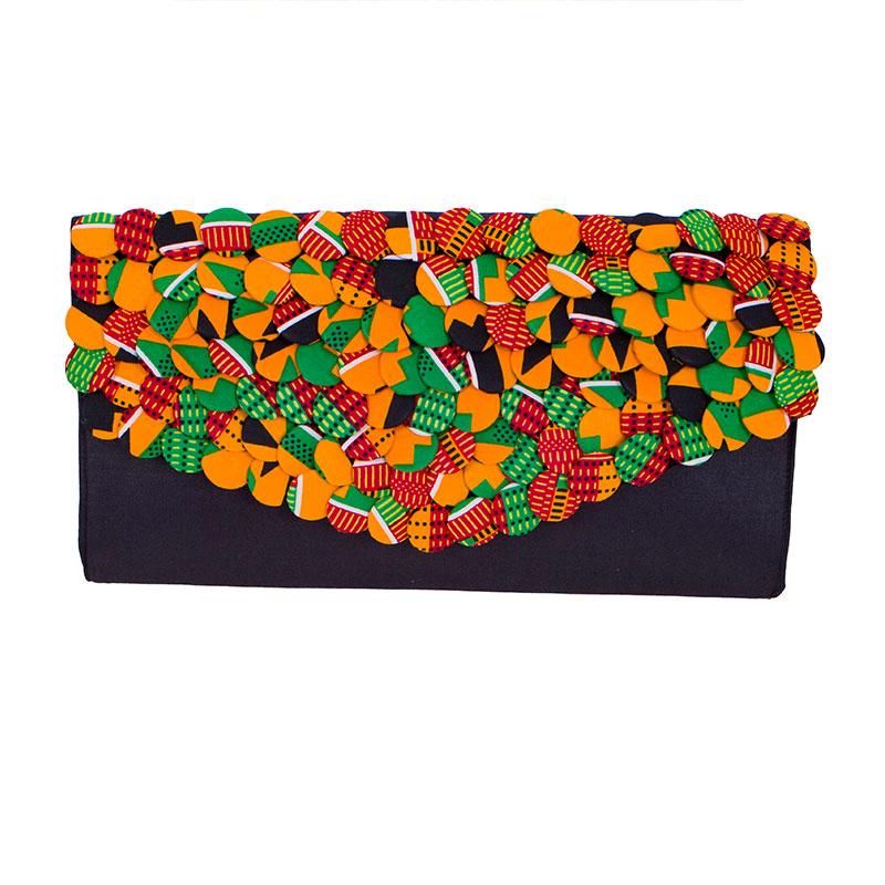 Изображение товара: Женские дизайнерские Роскошные сумочки 2021 года для вечерние НКИ или свадьбы базин богатый Африканский вощеный принт ткани женская модная ручная сумка wyb618