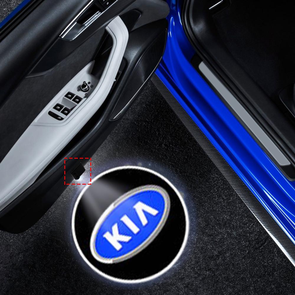 Изображение товара: Беспроводной светодиодный лазерный проектор с логотипом на дверь автомобиля, 2 шт., автомобильный Стайлинг для Kia Motors Cerato Sportage R K2 K3 K5 Auto