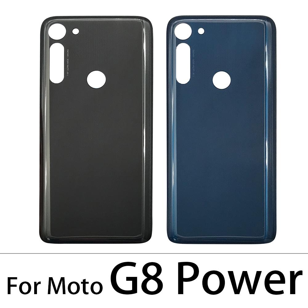Изображение товара: Новая задняя крышка батарейного отсека, задняя крышка корпуса с клейкой наклейкой для Motorola Moto G7 Power / G7 Plus / G8 Play / G8 Plus