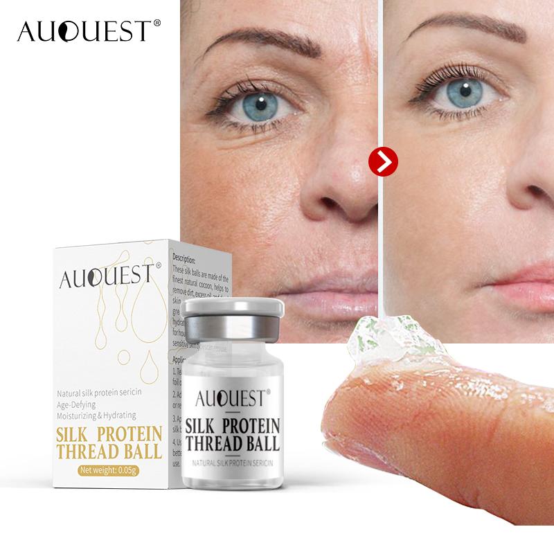 Изображение товара: Сыворотка для лица AuQuest с витамином C и 24-каратным золотом, гидролизованная шелковая эссенция, укрепляющая и отбеливающая кожу против морщин, уход за лицом
