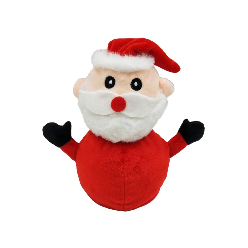 Изображение товара: Рождественская Кукла-раскладушка Санта-Клаус и снеговик, двухсторонняя плюшевая игрушка, украшение для дома, Детский Рождественский подарок